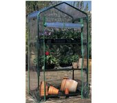 Garden friend invernadero de 3 plantas con cubierta de pvc extraíble 69x49x126h cm