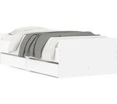 Estructura de cama con cajones blanco 90x200 cm