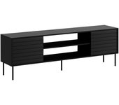 Mueble tv flosoru 104, negro, 180x60x40cm