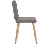 Pack 4 uds sillas de comedor | silla de cocina tela taupe cfw21917
