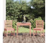 Mesa y sillas de jardín 3 piezas | conjunto de comedor | conjunto de descanso madera maciza douglas cfw326514