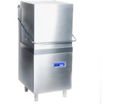 Cleiton® lavavajillas industrial cúpula 50x50 cm con bomba de abrillantador y detergente | lavavajillas capota hostelería profesional restaurantes