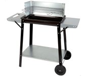 Barbacoa carbón portátil con parrilla 4 alturas aktive