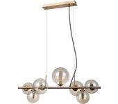 Italux canello moderna lámpara colgante de techo con barra de 7 luces, g9