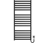 Radiador toallero eléctrico seco hygge family modelo york bajo consumo de 117x53 color negro mate