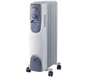Niklas radiador de baño de aceite 1500w 230v 3 potencias de calefacción - termostato - cuerpo de metal barnizado