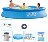 Paquete de piscina - intex - alrededor - 305x305x61 cm + accesorios a842