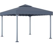 Cenador 300x300 cm aluminio antracita