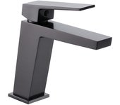 Mice - grifo de lavabo monomando de baño para agua fría/caliente color black gun metal - bdar025-1bgm