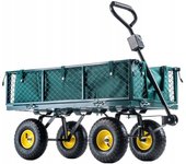 Kadax carro de jardín carretilla transporte remolque de playa 300 kg con lona grande