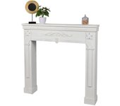Chimenea decorativa – color blanco, dimensiones 107x17xh100 cm