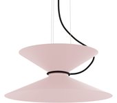 Lumicom | yoyo lámpara pendiente, 2xgx53, max 8w, metal, rosado, d.40cm