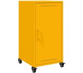 Aparador | aparador de comedor | armario de cocina de acero laminado en frío amarillo 36x39x72 cm cfw46565