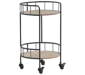 Beliani carrito de cocina hiko metal negro