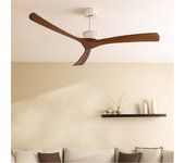 Wind large dc - función verano/invierno - ventilador de techo 40w silencioso xl ø152 cm sin luz sin wifi