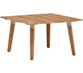 Mesa de centro de jardín madera maciza de acacia 60x60x36 cm
