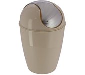 Tendance - cubo de basura cónico con tapa 5,6l - taupe