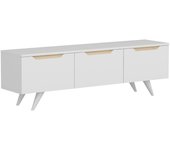 Mueble tv prag blanco roble