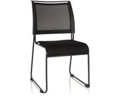 Silla de confidente padua v tejido / malla negro hjh office