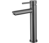 Grifo lavabo gun metal, grifo de baño, mezclador monomando - lomazoo tess