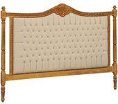 Biscottini cabecero - acabado en oro antiguo - dormitorio - decoración - panel de cama - revestimiento de pared - 180x6x134 cm