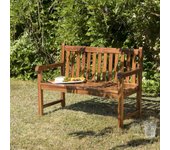 Hanna - banco de jardín java en madera de teca aceitada