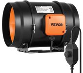 Vevor línea de conducto de ventilador extractor 203,2 mm ac control de velocidad variable