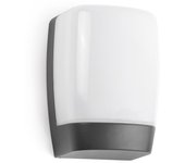 Faro pol - aplique led para exterior blanco, gris oscuro ip54