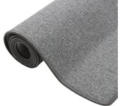 Alfombra de pasillo | tapete de pasillo gris oscuro 80x250 cm cfw65358