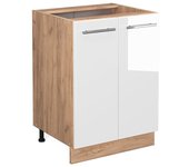 Vicco mueble bajo de cocina fame-line, blanco alto brillo, 60 cm sin encimera