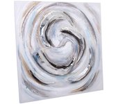 Cuadro con relieve pintado a mano 80x80x3