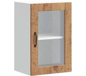 Mueble de pared para cocina | armario de cocina puerta cristal porto madera vieja cfw169243