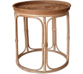 Mesa auxiliar de ratán ø40x45cm
