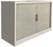 Mueble metálico de 2 puertas correderas con estante interior 72x100 cm
