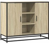 Aparador | aparador de comedor | armario de cocina de madera de ingeniería roble sonoma 92x35x76 cm cfw168009