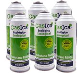 Pack 6 botellas gas refrigerante gasica d2 - r12 r134a