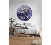 Papel pintado panorámico redondo en tela no tejida autoadhesiva de komar - marvel avengers painting thanos - talla: ⌀125 cm