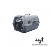 Transportin para perros dogit pet voyageur, peq. , gris/gris
