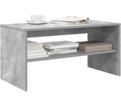 Mueble de tv madera contrachapada gris hormigón 80x40x40 cm