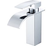 Auralum max grifo de baño en cascada, lavabo de baño de acero inoxidable 304 con cartucho de cerámica, agua fría/caliente, cromado