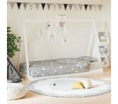 Maison exclusive - estructura de cama para niños madera de pino blanco 80x200 cm