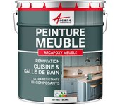 Pintura para muebles de cocina, encimeras y baño - arcapoxy mueble - 1 kg (hasta 12 m² en 2 capas) ral 9003 - blanco - arcane industries