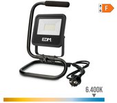Proyector led negro con soporte 30w 2370lm - día blanco 6400k