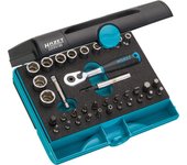 Hazet 2200/36 serie di chiavi a bussola, multicolore, attacco quadro, cavo, 6.3 mm 1/4 di pollice, attacco esagonale, massiccio, 6.3 mm 1/4 di pollice