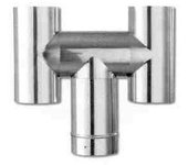 Chimenea redonda universal galvanizada en forma de hdiam. 140