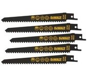 Dewalt dt2352-qz - hoja sierra sable hcs 240mm paso diente 5-6.5mm (5 ud)