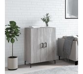 Aparador | aparador de comedor | armario de cocina de madera de ingeniería gris sonoma 69,5x34x90 cm cfw57844