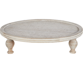 Beliani soporte para tartas luksor madera de mango marrón claro
