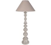Lámpara de salón tosel anais tela vertical natural d35 x h84 cm