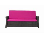 Cojines para sofá de exterior rosas cojines para sofá cojines para banco de jardín de 2 plazas 130x50x50cm cojines para muebles de poliratán-slim